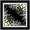 GESÈ Twill-Eşarp Black Bloom