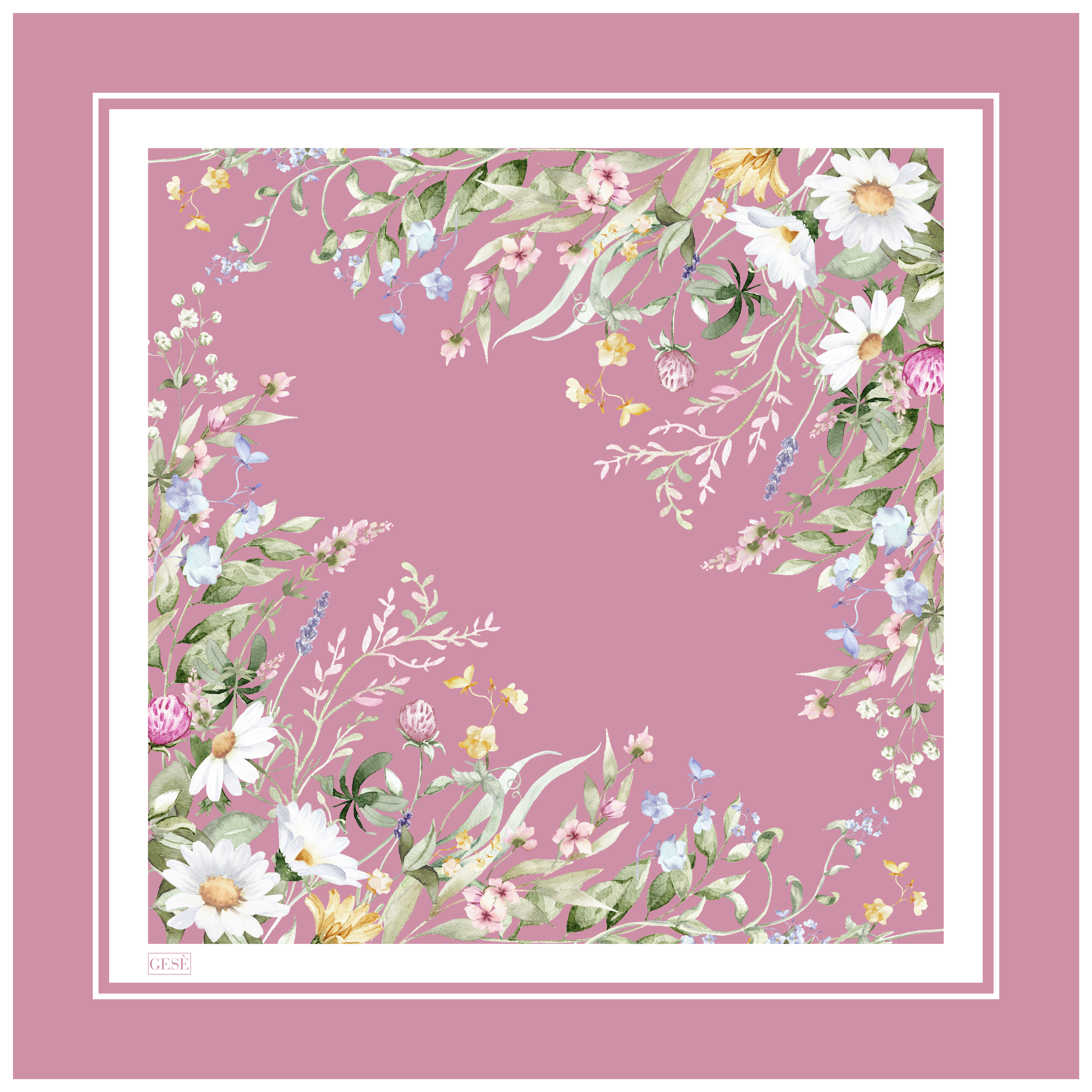 GESÈ Twill-Eşarp Bloom